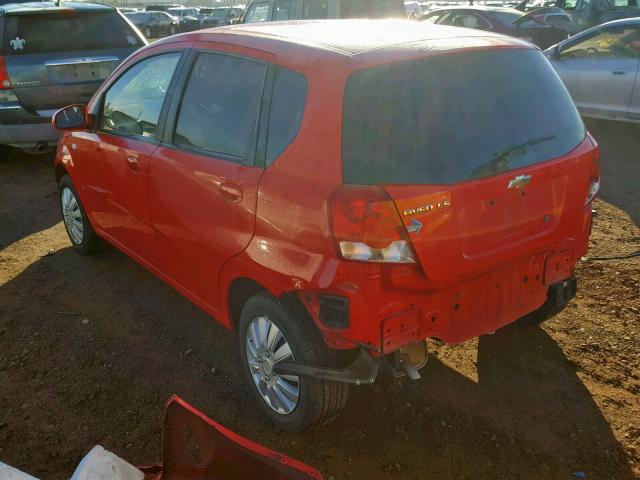 KL1TD66616B584980 - 2006 CHEVROLET AVEO BASE Qırmızı foto 3