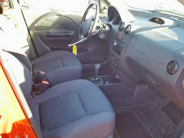 KL1TD66616B584980 - 2006 CHEVROLET AVEO BASE Qırmızı foto 5