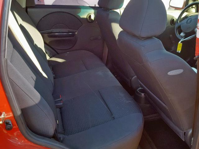 KL1TD66616B584980 - 2006 CHEVROLET AVEO BASE Qırmızı foto 6