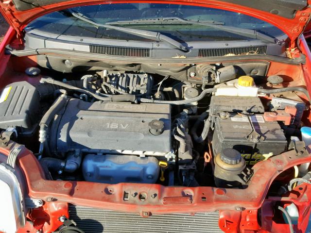 KL1TD66616B584980 - 2006 CHEVROLET AVEO BASE Qırmızı foto 7