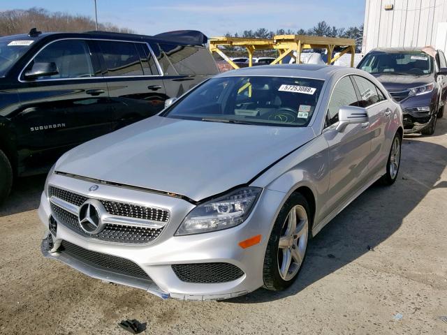 WDDLJ6HB9FA144500 - 2015 MERCEDES-BENZ CLS 400 4M SILVER photo 2