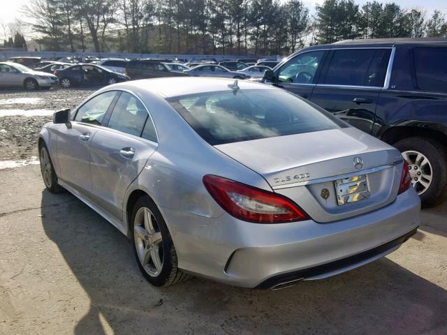 WDDLJ6HB9FA144500 - 2015 MERCEDES-BENZ CLS 400 4M SILVER photo 3