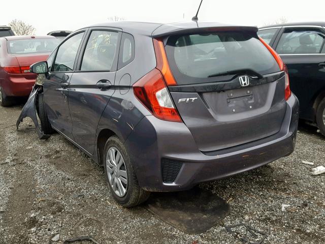 3HGGK5H57HM706012 - 2017 HONDA FIT LX GRAY photo 3