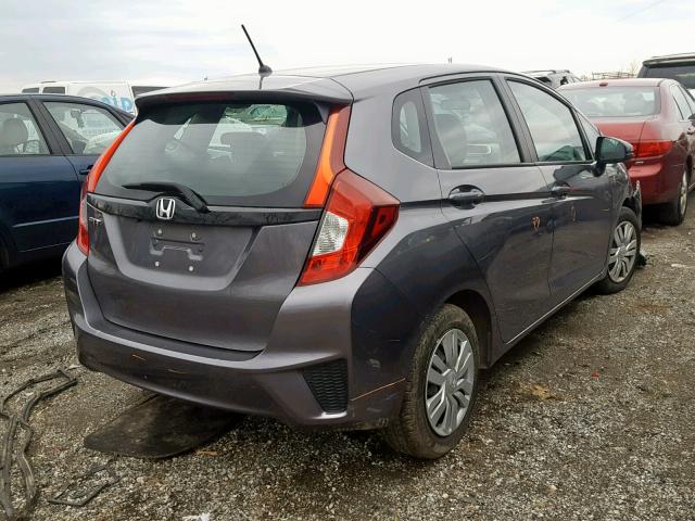 3HGGK5H57HM706012 - 2017 HONDA FIT LX GRAY photo 4