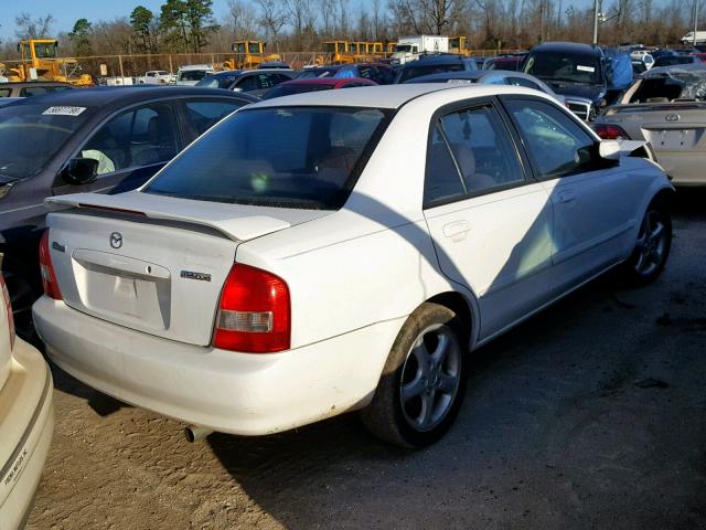 JM1BJ225410450763 - 2001 MAZDA PROTEGE LX WHITE photo 4