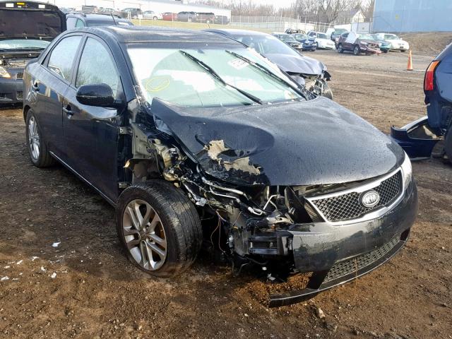 KNAFU4A23B5373851 - 2011 KIA FORTE EX BLACK photo 1