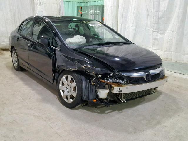 2HGFA1F58BH304290 - 2011 HONDA CIVIC LX BLACK photo 1