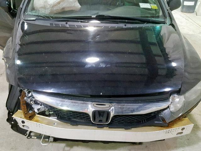 2HGFA1F58BH304290 - 2011 HONDA CIVIC LX BLACK photo 7