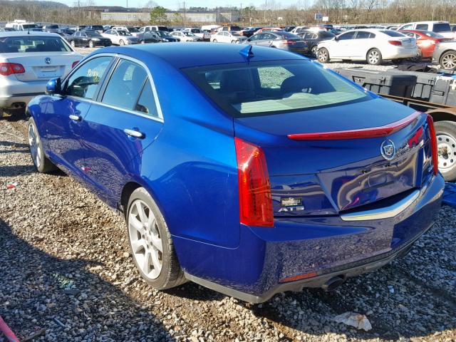 1G6AA5RX2E0143086 - 2014 CADILLAC ATS BLUE photo 3