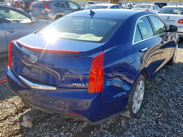 1G6AA5RX2E0143086 - 2014 CADILLAC ATS BLUE photo 4