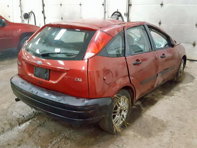 3FAFP37353R181985 - 2003 FORD FOCUS ZX5 BURGUNDY photo 4