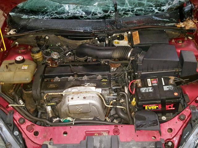 3FAFP37353R181985 - 2003 FORD FOCUS ZX5 BURGUNDY photo 7