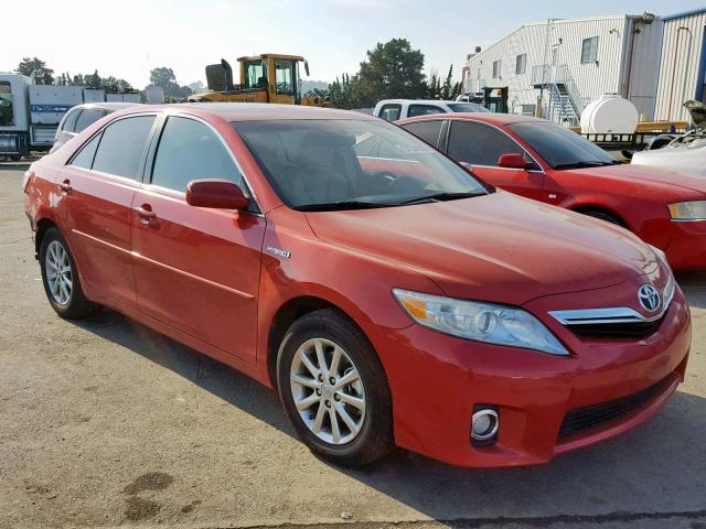 4T1BB3EK4BU141403 - 2011 TOYOTA CAMRY HYBR RED photo 1