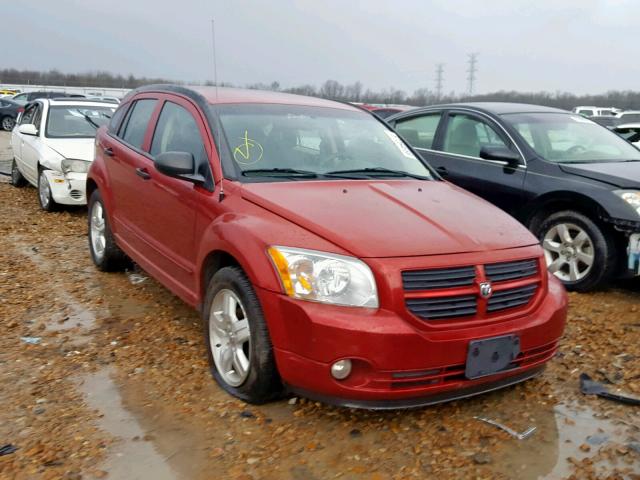 1B3HB48BX7D238114 - 2007 DODGE CALIBER SX BURGUNDY photo 1