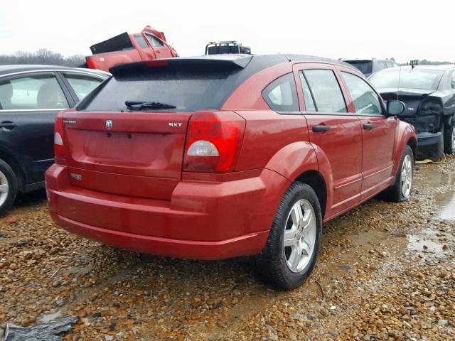 1B3HB48BX7D238114 - 2007 DODGE CALIBER SX BURGUNDY photo 4