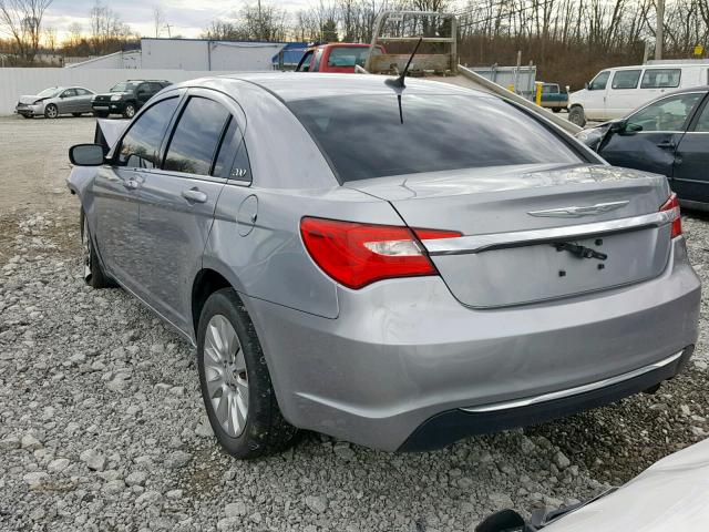 1C3CCBAB8EN123592 - 2014 CHRYSLER 200 LX GRAY photo 3