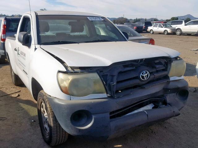 5TENX22N86Z259673 - 2006 TOYOTA TACOMA WHITE photo 1