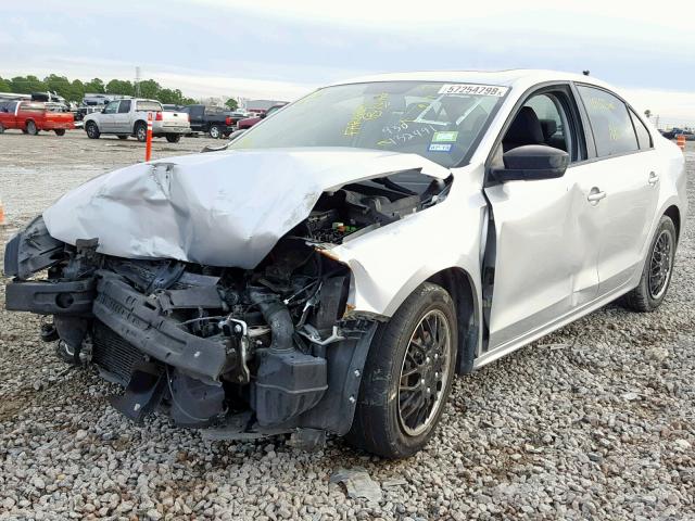 3VW2K7AJ3CM382414 - 2012 VOLKSWAGEN JETTA BASE Արծաթագույն լուսանկար 2