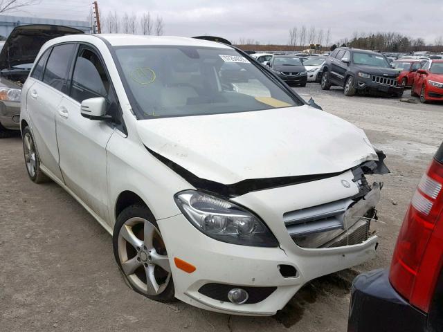 WDDMH4EB4DJ155281 - 2013 MERCEDES-BENZ B250 WHITE photo 1