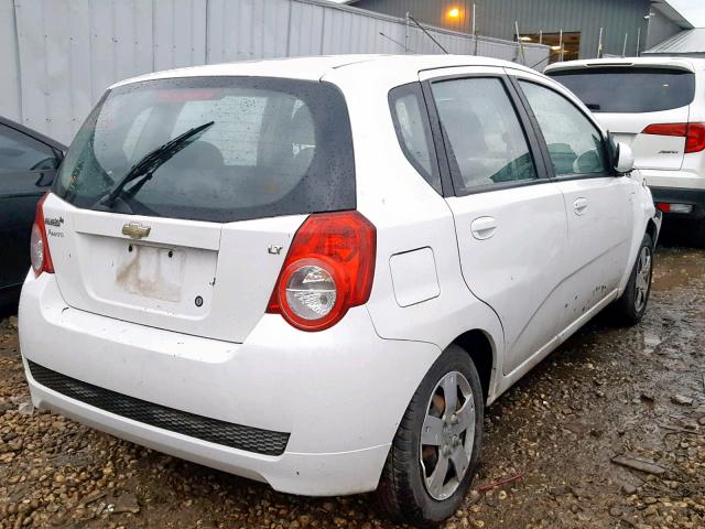 KL1TD6DE3BB126846 - 2011 CHEVROLET AVEO LS WHITE photo 4