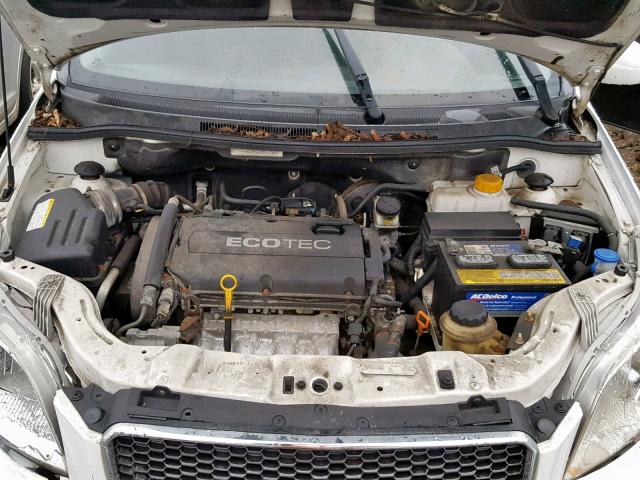 KL1TD6DE3BB126846 - 2011 CHEVROLET AVEO LS WHITE photo 7