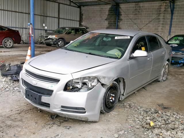 1G1ZC5EB1AF303768 - 2010 CHEVROLET MALIBU 1LT ვერცხლისფერი ფოტო 2
