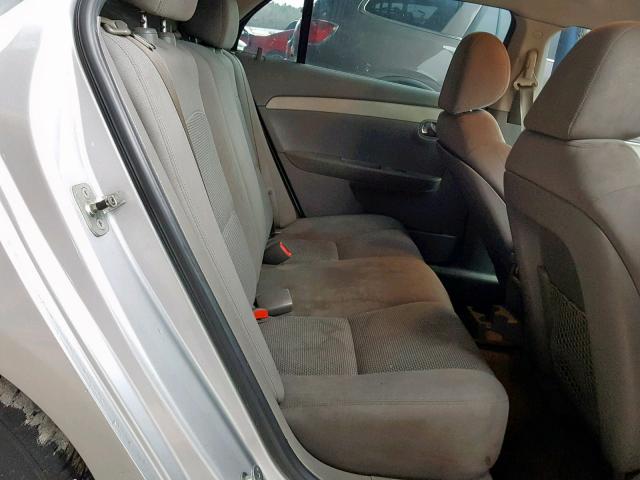 1G1ZC5EB1AF303768 - 2010 CHEVROLET MALIBU 1LT ვერცხლისფერი ფოტო 6