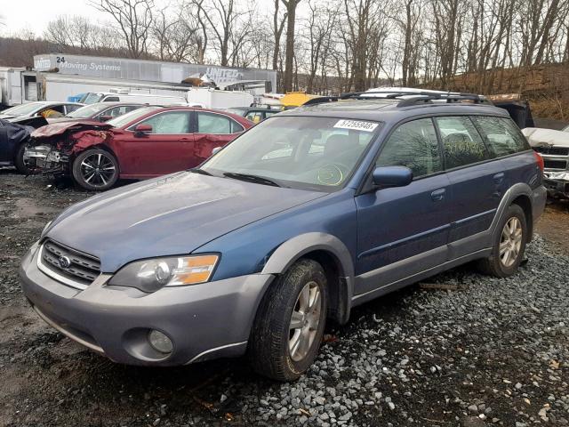 4S4BP62CX57350745 - 2005 SUBARU LEGACY OUT BLUE photo 2