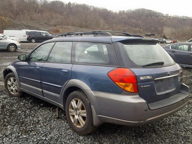 4S4BP62CX57350745 - 2005 SUBARU LEGACY OUT BLUE photo 3