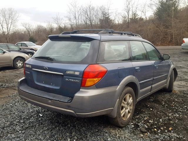 4S4BP62CX57350745 - 2005 SUBARU LEGACY OUT BLUE photo 4