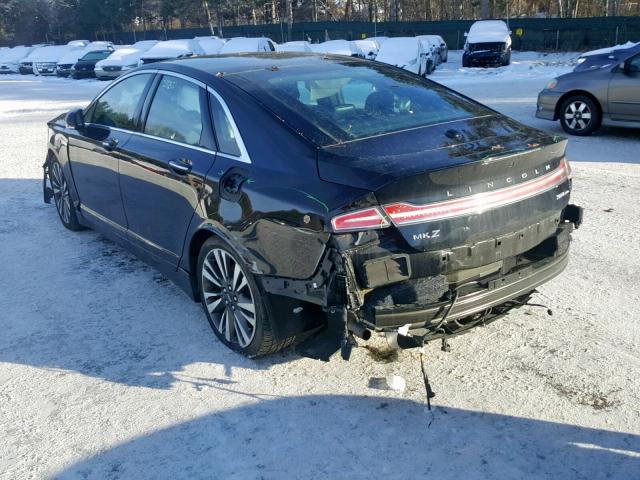 3LN6L5F92HR610459 - 2017 LINCOLN MKZ RESERV BLACK photo 3