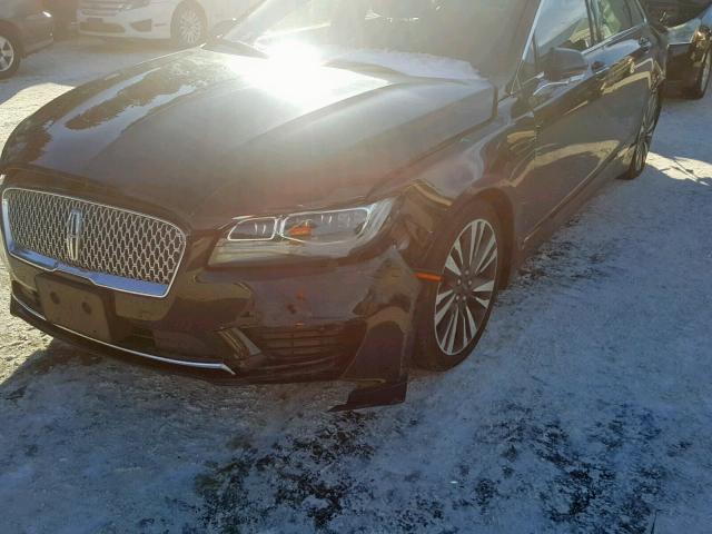 3LN6L5F92HR610459 - 2017 LINCOLN MKZ RESERV BLACK photo 9