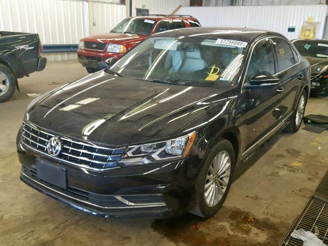 1VWBT7A30HC044444 - 2017 VOLKSWAGEN PASSAT SE BLACK photo 2