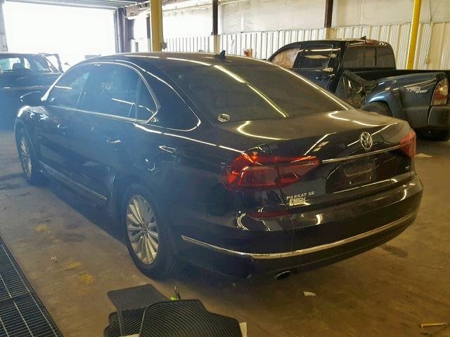 1VWBT7A30HC044444 - 2017 VOLKSWAGEN PASSAT SE BLACK photo 3