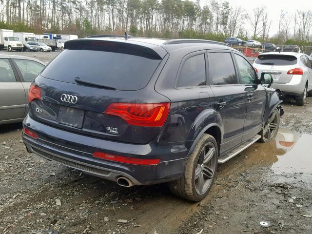 WA1DGAFE3ED018265 - 2014 AUDI Q7 PRESTIG BLACK photo 4