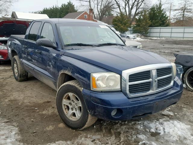 1D7HW48K47S129233 - 2007 DODGE DAKOTA QUA BLUE photo 1