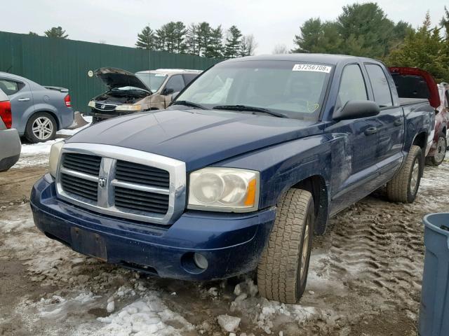 1D7HW48K47S129233 - 2007 DODGE DAKOTA QUA BLUE photo 2