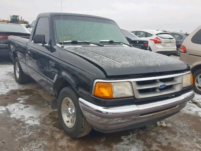 1FTCR10A7VUD33023 - 1997 FORD RANGER BLACK photo 1