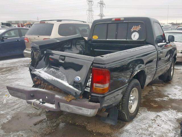 1FTCR10A7VUD33023 - 1997 FORD RANGER BLACK photo 4