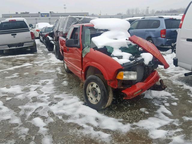 1GTCS1941S8533496 - 1995 GMC SONOMA MAROON photo 1