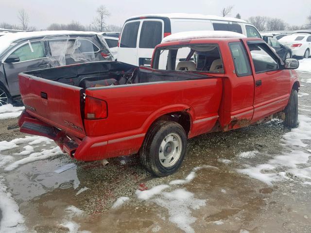 1GTCS1941S8533496 - 1995 GMC SONOMA MAROON photo 4