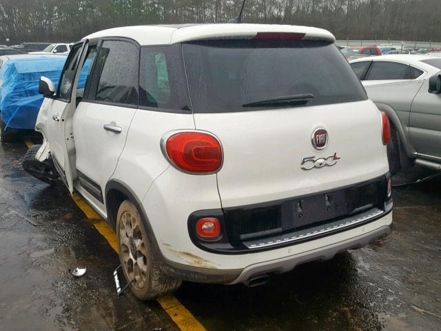 ZFBCFADH5EZ007064 - 2014 FIAT 500L TREKK WHITE photo 3