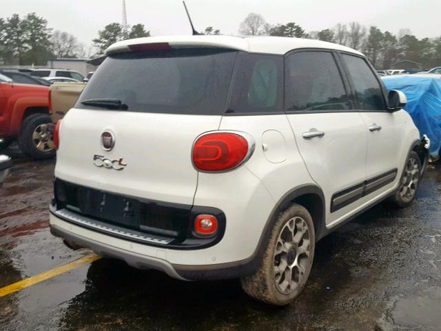 ZFBCFADH5EZ007064 - 2014 FIAT 500L TREKK WHITE photo 4