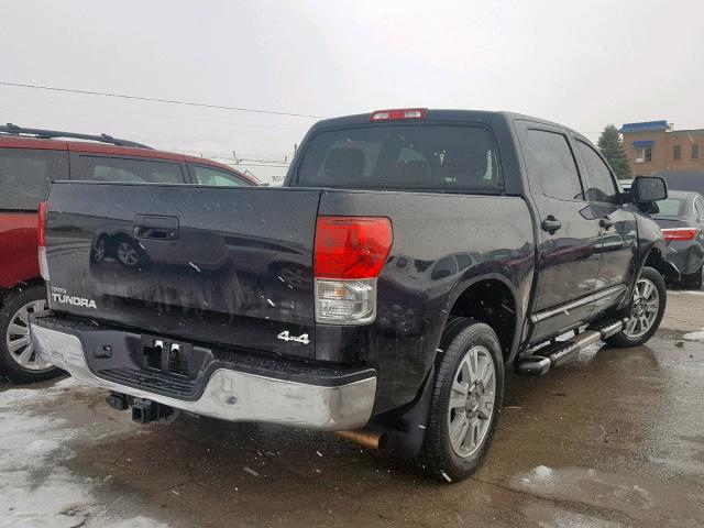 5TFDM5F13CX035842 - 2012 TOYOTA TUNDRA CRE BLACK photo 4