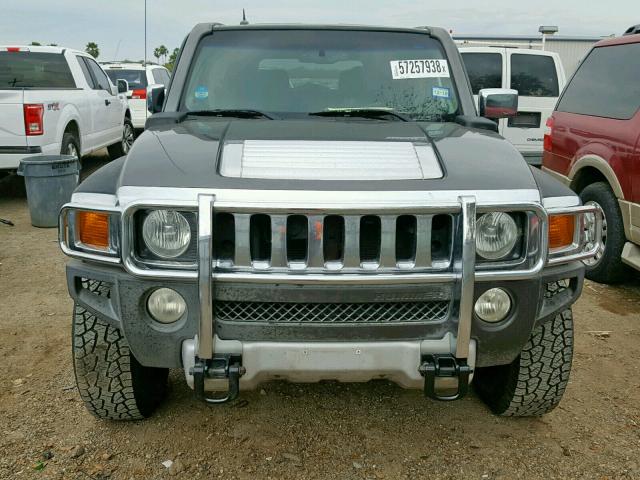 5GTEN13E988192691 - 2008 HUMMER H3 BLACK photo 9