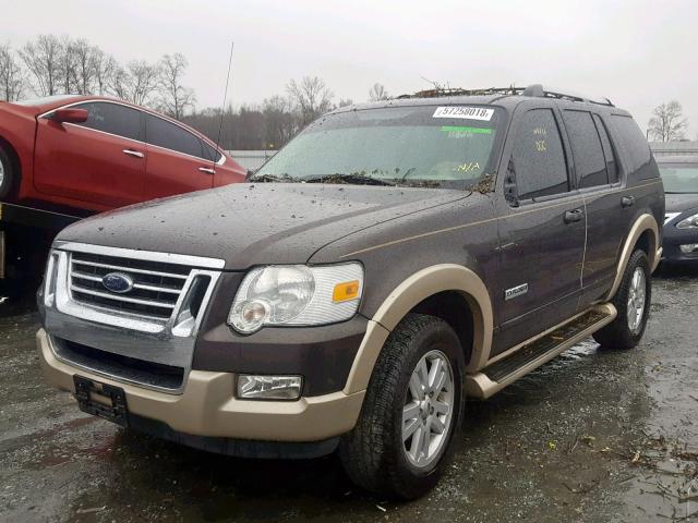 1FMEU64E96UA72377 - 2006 FORD EXPLORER E BROWN photo 2