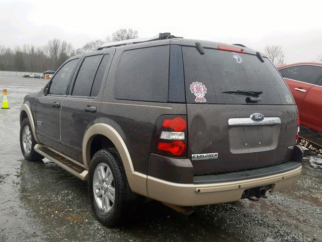 1FMEU64E96UA72377 - 2006 FORD EXPLORER E BROWN photo 3