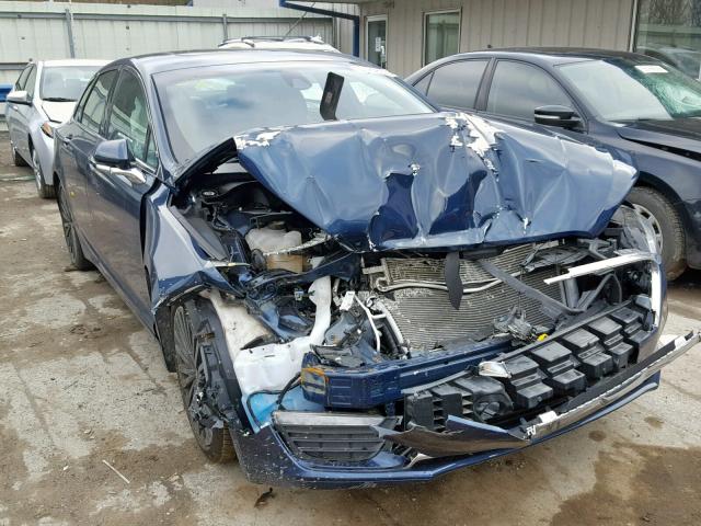 3LN6L5F92HR649441 - 2017 LINCOLN MKZ RESERV BLUE photo 1