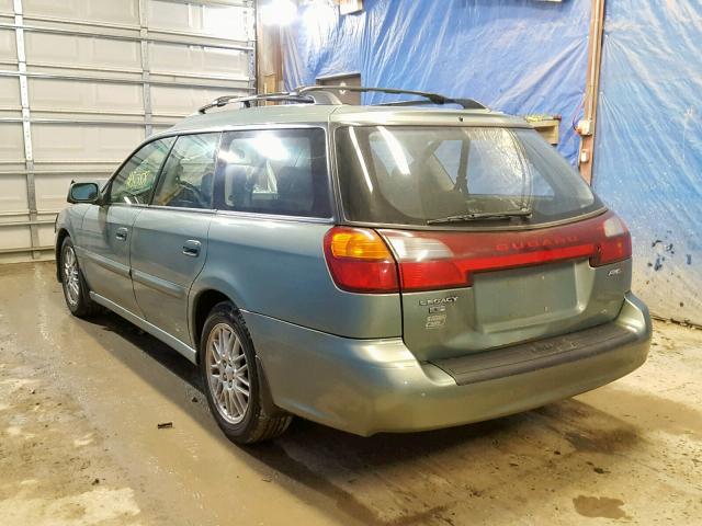 4S3BH635437309476 - 2003 SUBARU LEGACY L GREEN photo 3