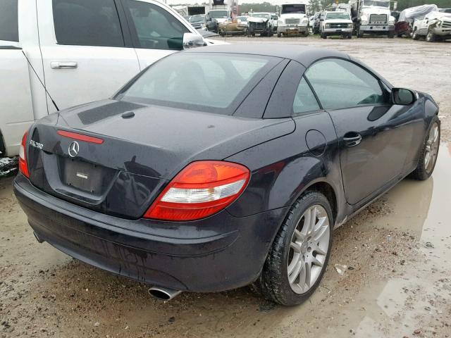 WDBWK54F47F150098 - 2007 MERCEDES-BENZ SLK 280 BLACK photo 4